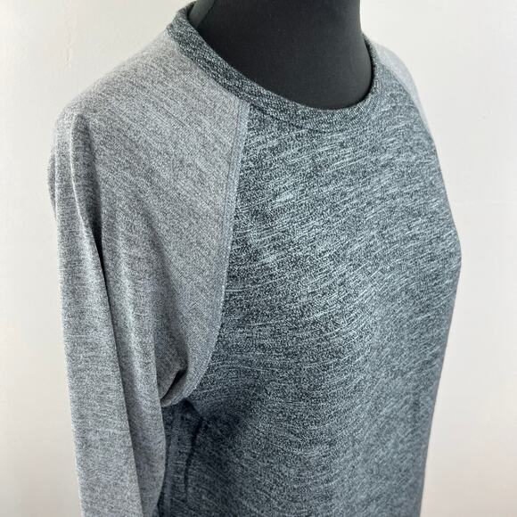 Rag & Bone Standard Issue Two-Tone Gray Raglan Long Sleeve Shirt Tee Men's S - Picture 4 of 8